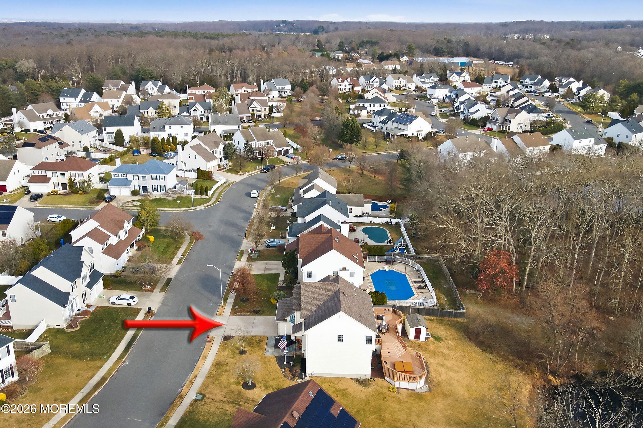 24 Gristmill Road Howell, NJ 07731 - Photo 42 of 46 48-Side Aerial ARROW