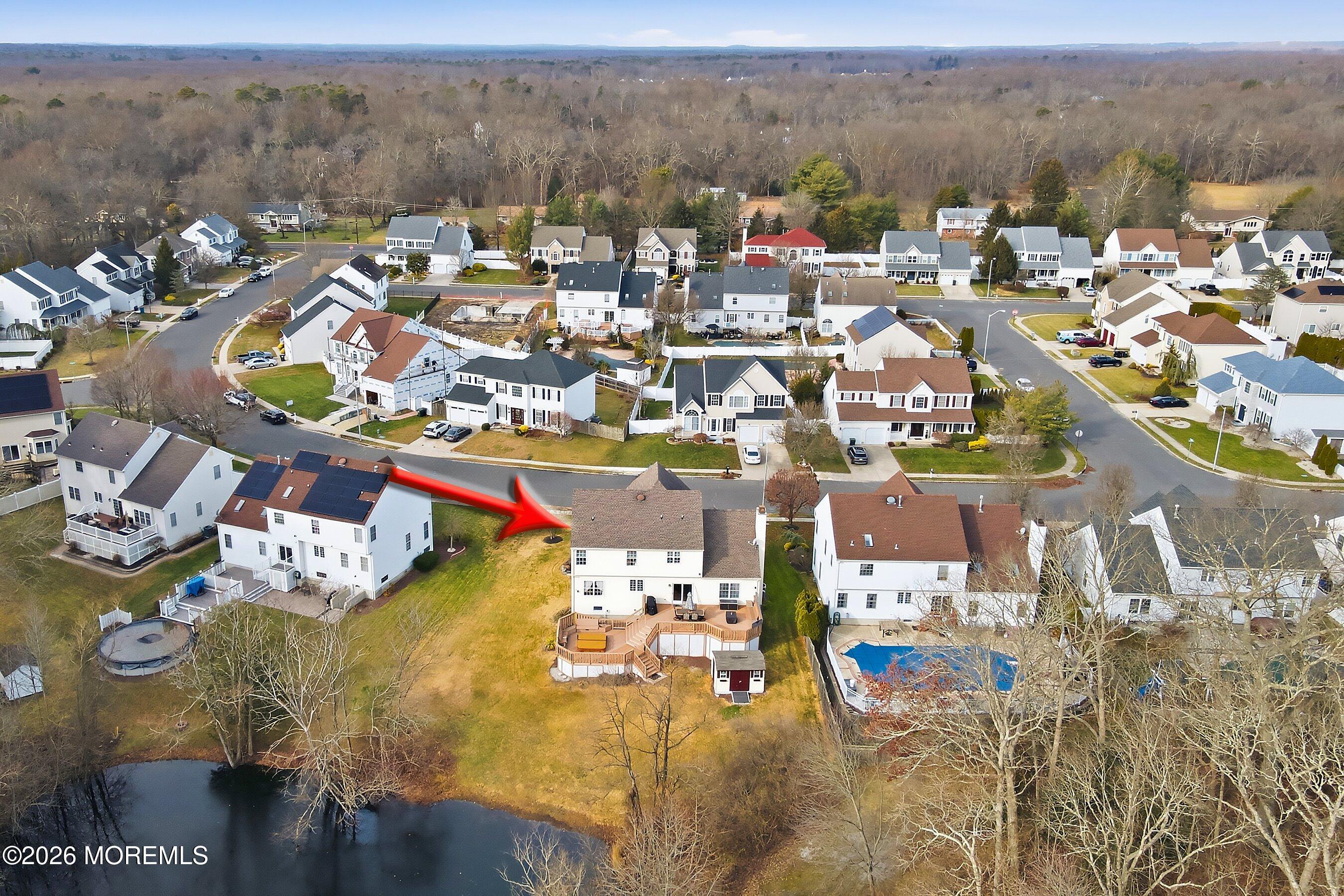 24 Gristmill Road Howell, NJ 07731 - Photo 43 of 46 50-Rear Aerial ARROW