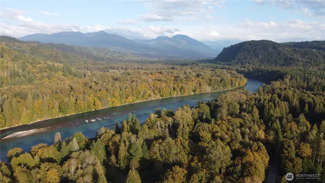 a view of a lake and a mountain