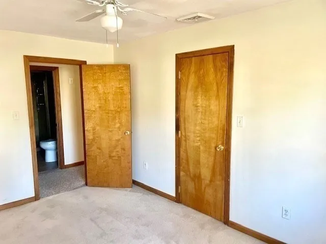 a view of a room with closet area