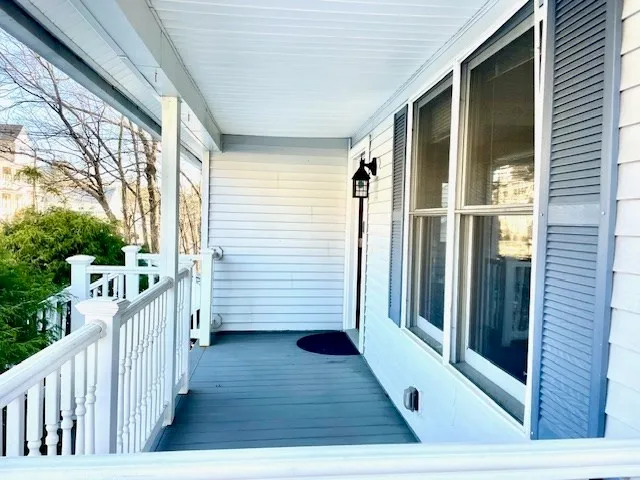 a view of a house with wooden floor