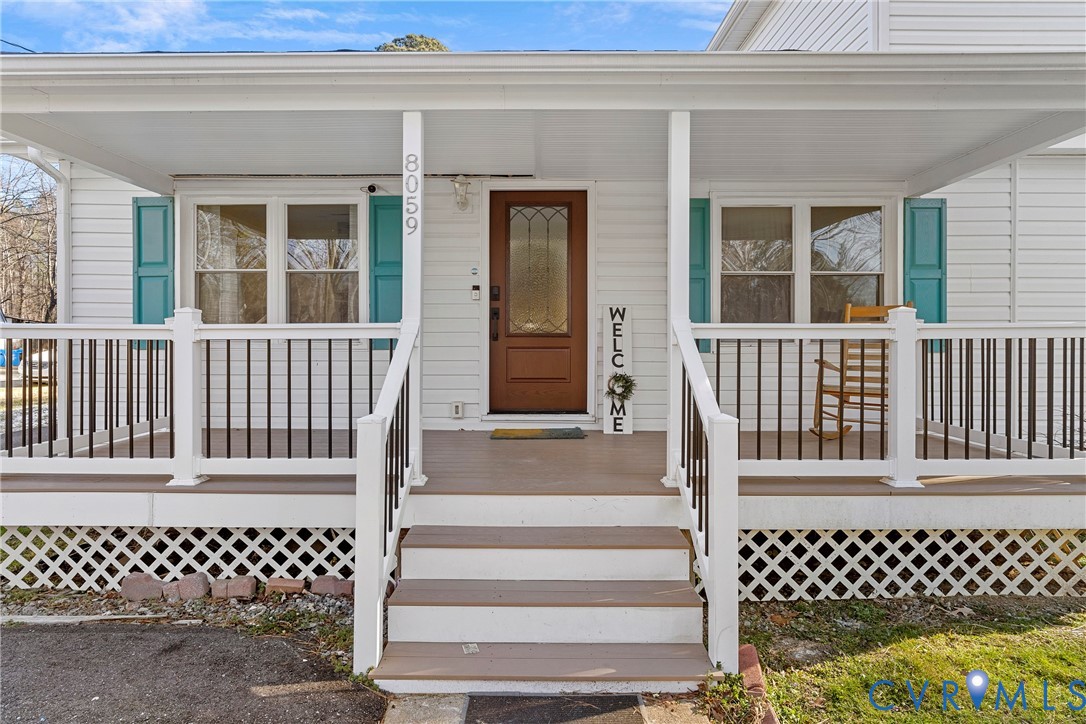 8059 Varina Road Henrico, VA 23231 - Photo 3 of 45 a view of a wooden balcony