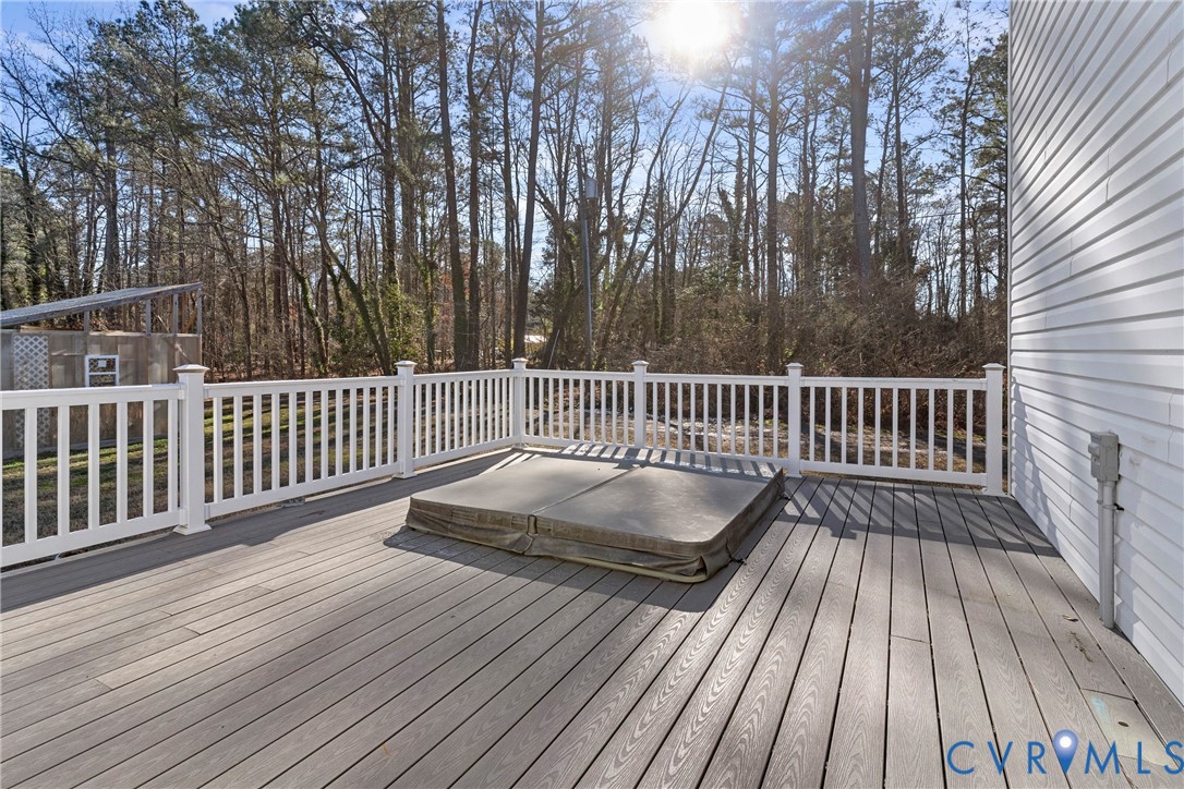 8059 Varina Road Henrico, VA 23231 - Photo 33 of 45 a view of deck with wooden floor and outdoor space