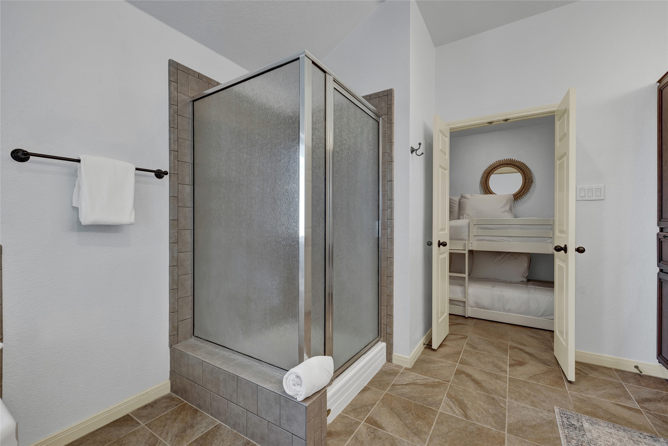 157 Kurt Kramer Road Fredericksburg, TX 78624 - Photo 15 of 38 A separate walk-in shower completes the bathroom.