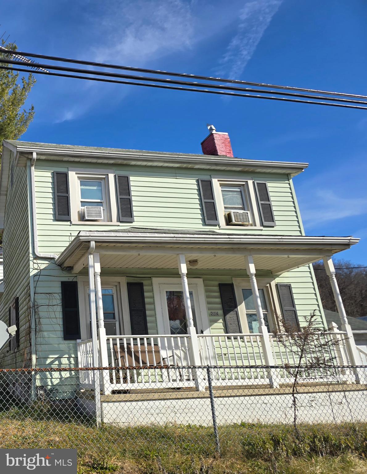 a front view of a house