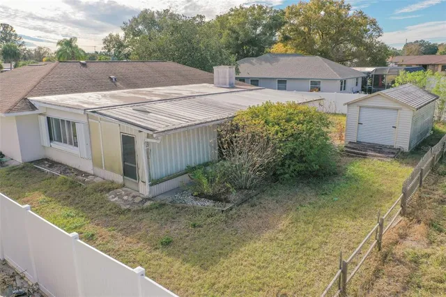 a aerial view of a house
