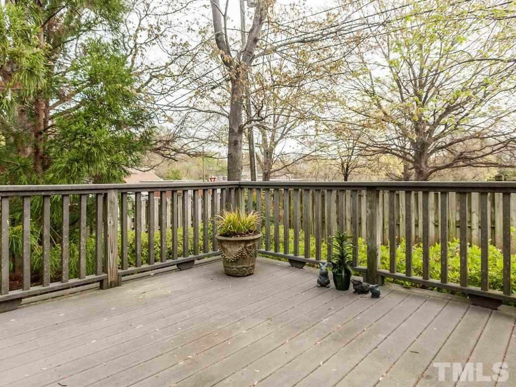 2300 Elmsford Way Raleigh, NC 27608 - Photo 27 of 30 Trex deck looks out over...