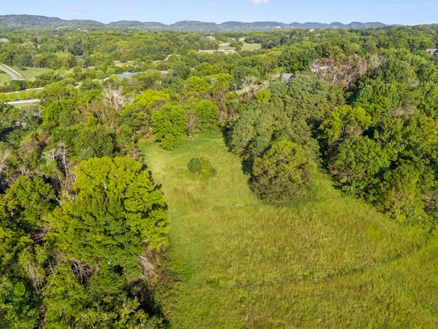 a view of an ocean and a yard