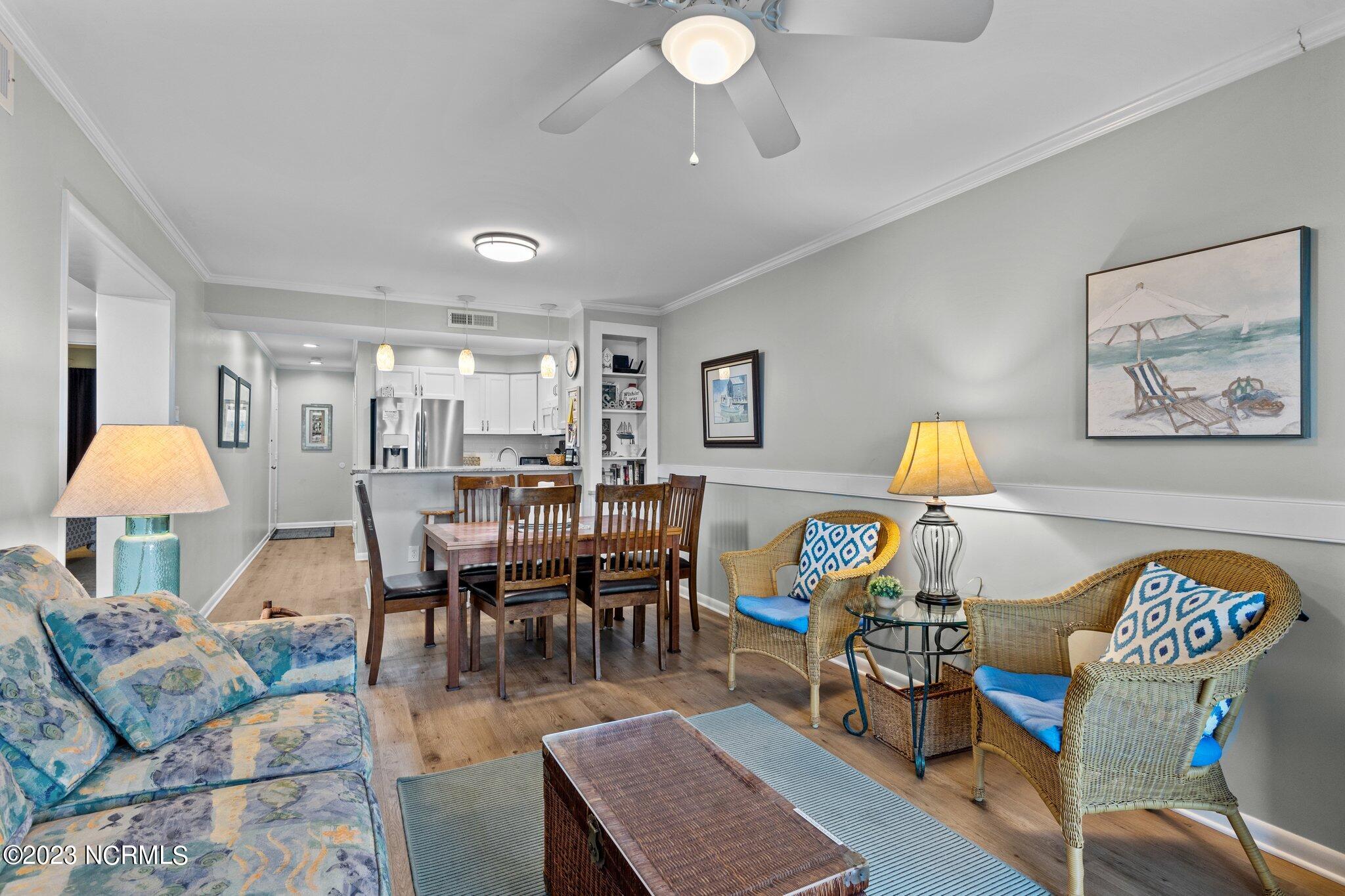 2111 West Fort Macon Road, Unit 215 Atlantic Beach, NC 28512 - Photo 3 of 34 Open Living/Dining/ Kitchen