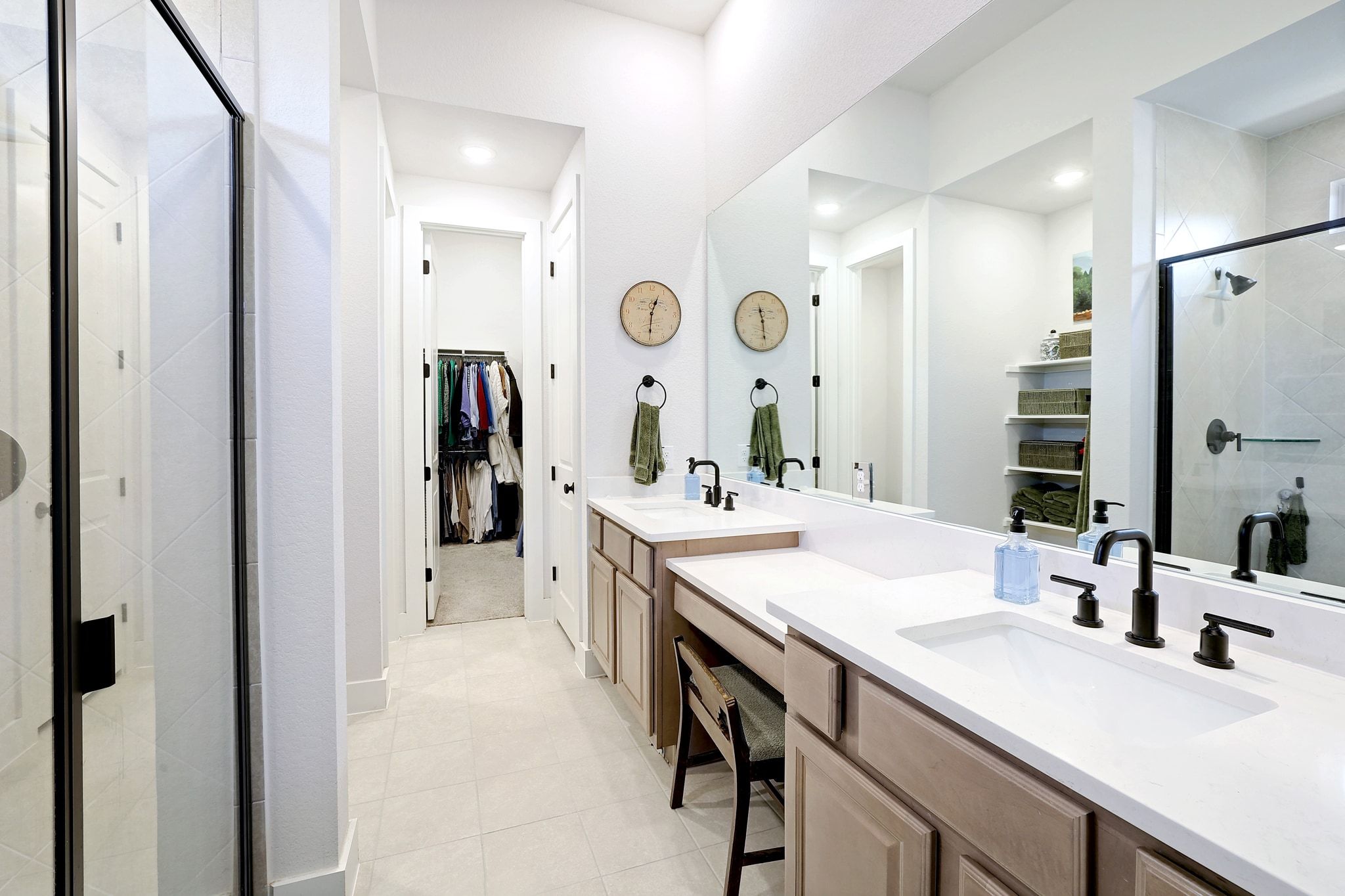 1304 Highcrest Georgetown, TX 78628 - Photo 16 of 32 a bathroom with a sink vanity and a mirror