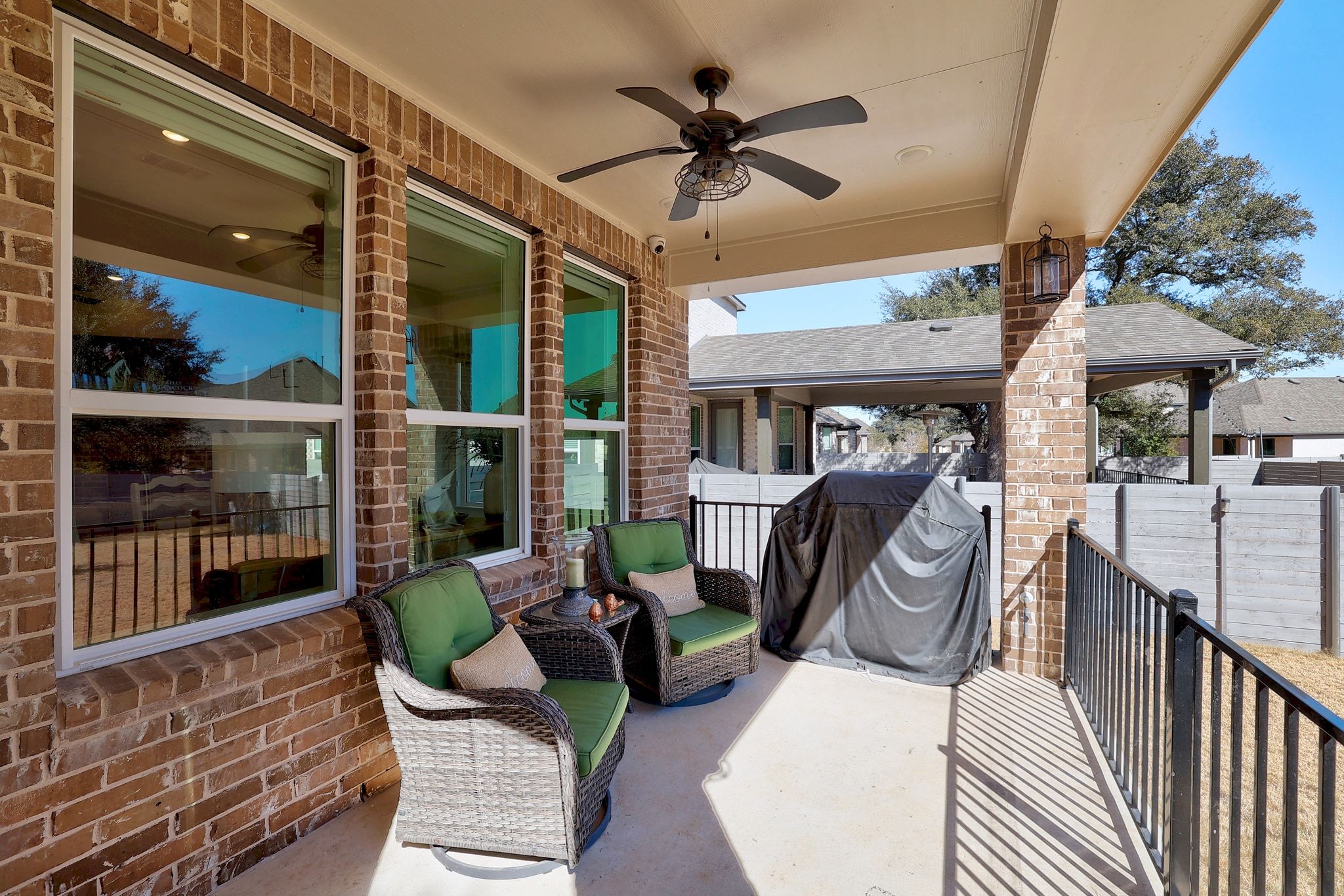 1304 Highcrest Georgetown, TX 78628 - Photo 29 of 32 a outdoor living space with furniture and a window