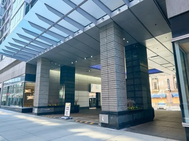 a view of balcony with a street