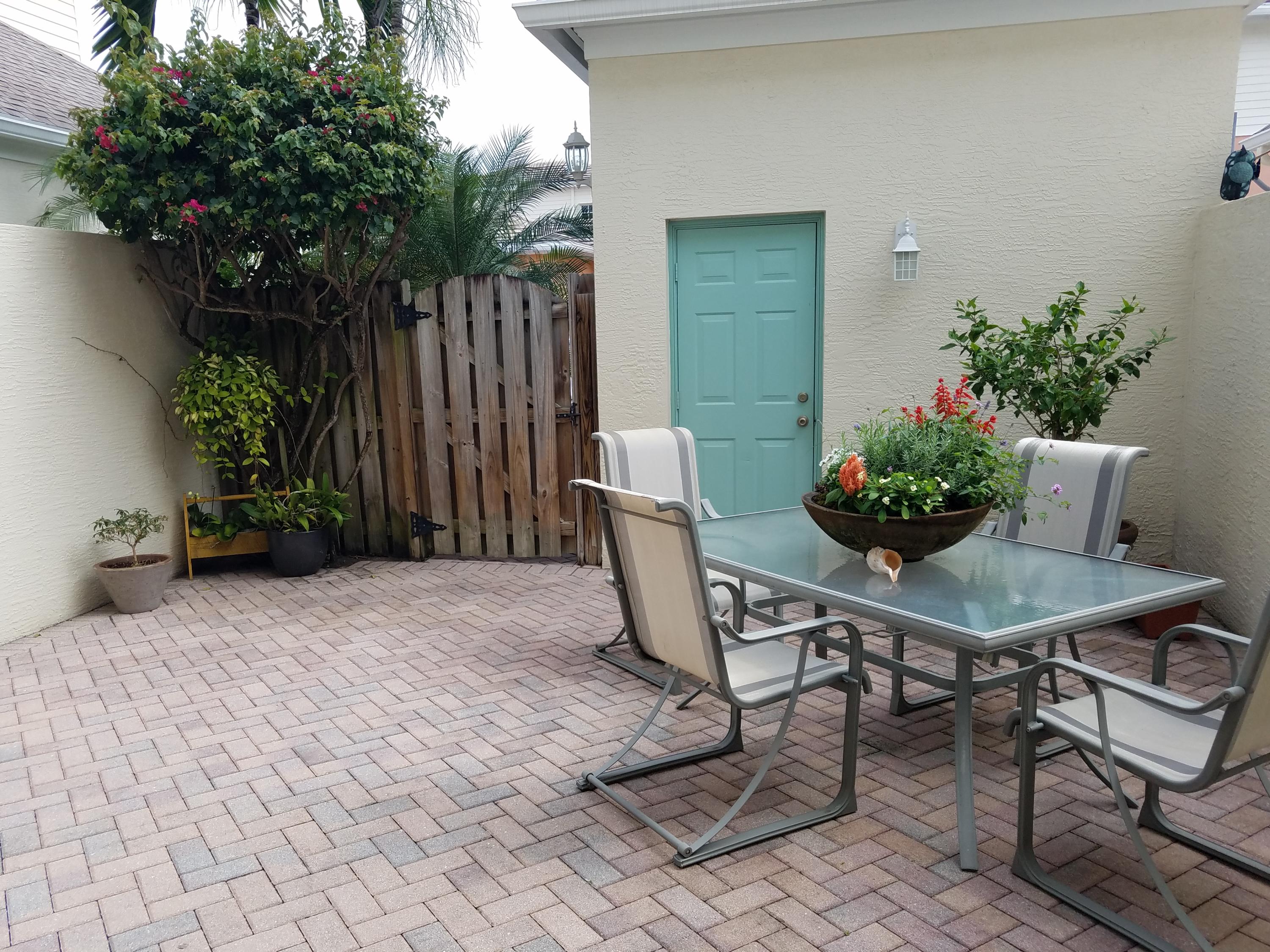 Private paved Patio 1