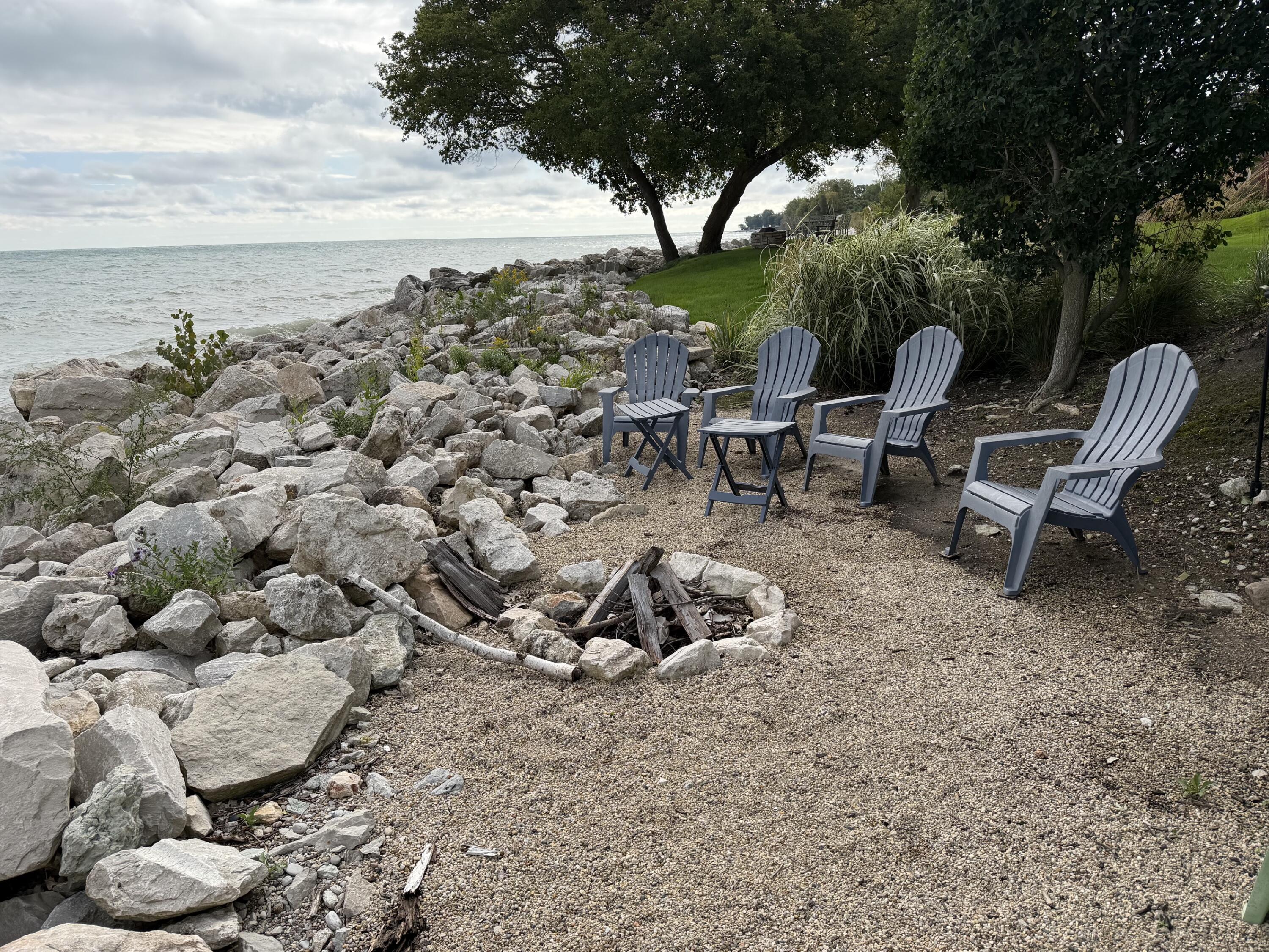 700 Waters Edge Road, Unit 2 Caledonia, WI 53402 - Photo 2 of 54 Fire Pit - Lake