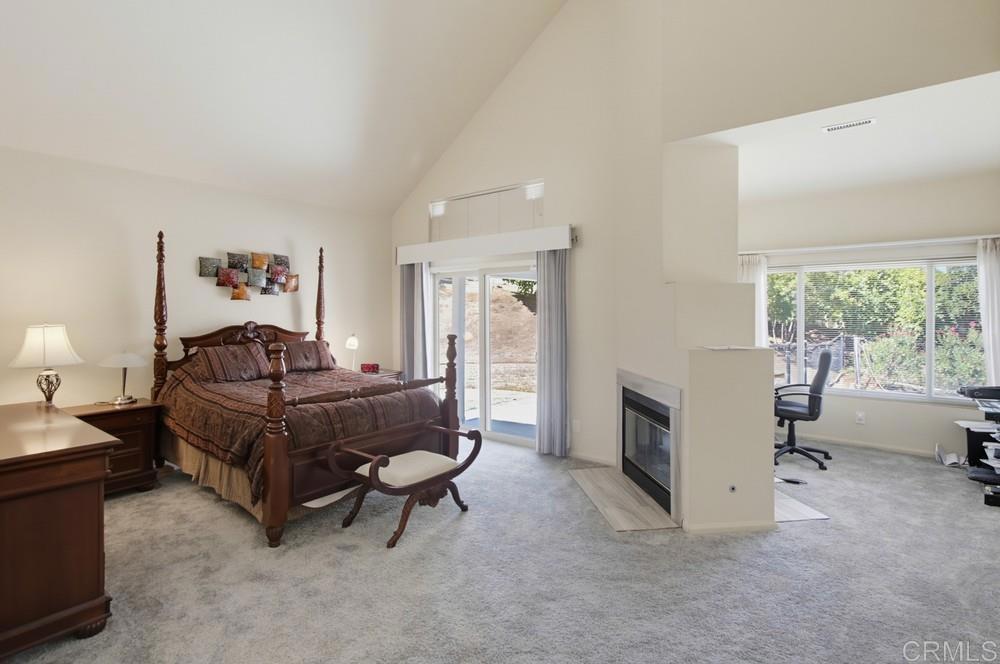 9770 Quail Canyon Road El Cajon, CA 92021 - Photo 21 of 46 Primary bedroom with Office and Dual fireplace