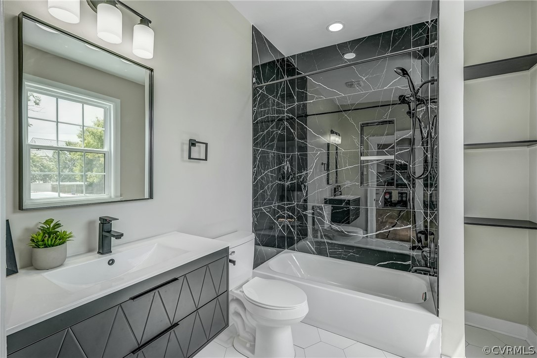 811 Overbrook Road Richmond, VA 23222 - Photo 20 of 50 Full bathroom with tile patterned flooring, toilet