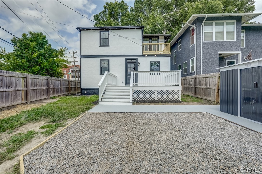 811 Overbrook Road Richmond, VA 23222 - Photo 45 of 50 Rear view of property featuring a balcony