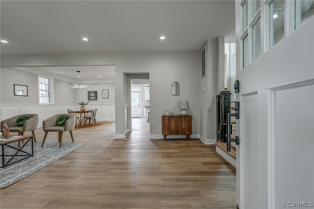 811 Overbrook Road Richmond, VA 23222 - Photo 6 of 50 Entryway featuring light hardwood / wood-style flo