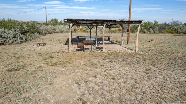 a view of outdoor space with seating
