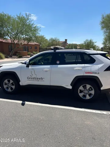 a view of outdoor space with truck parked