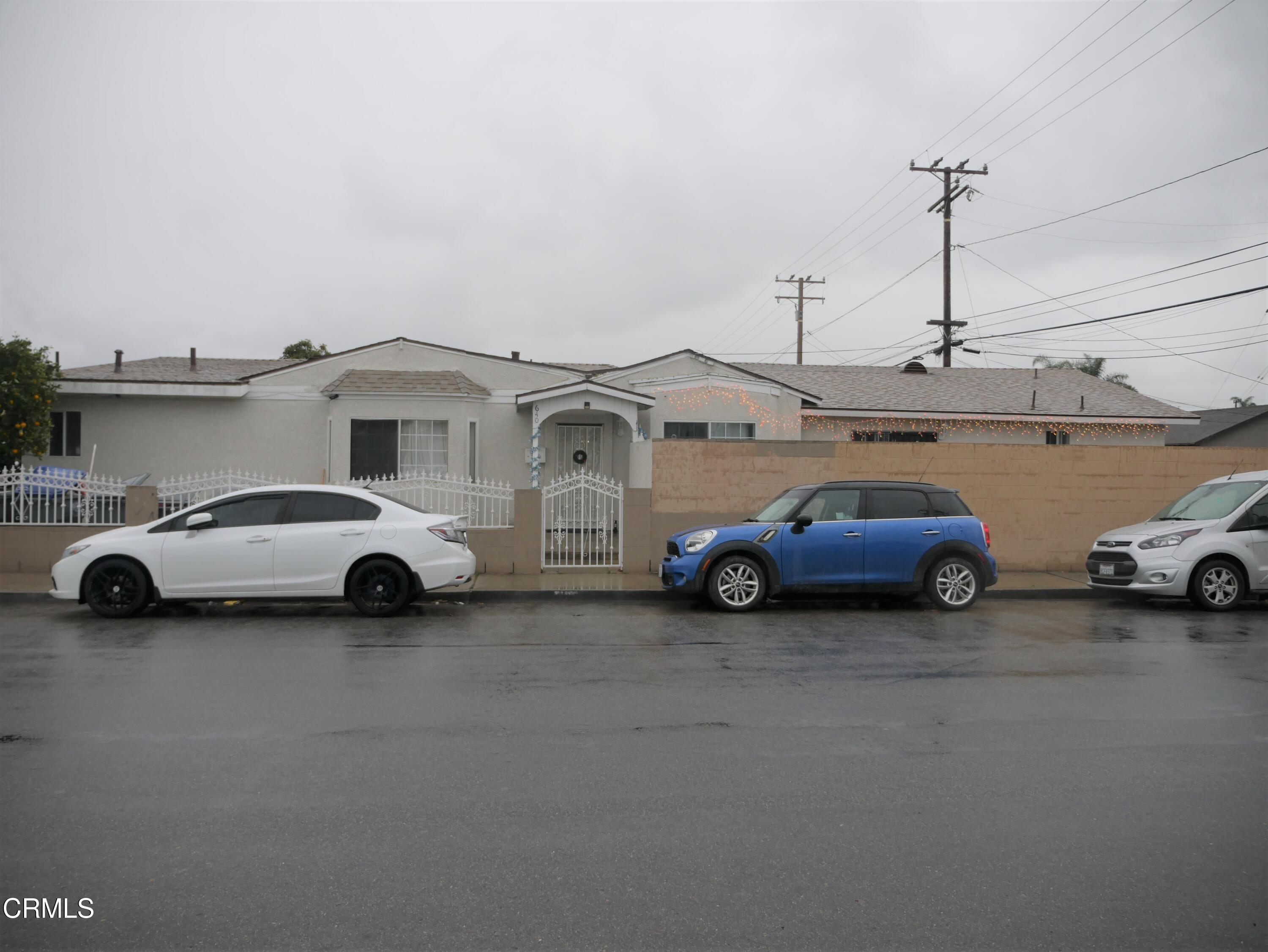 a view of cars parked in a parking lot