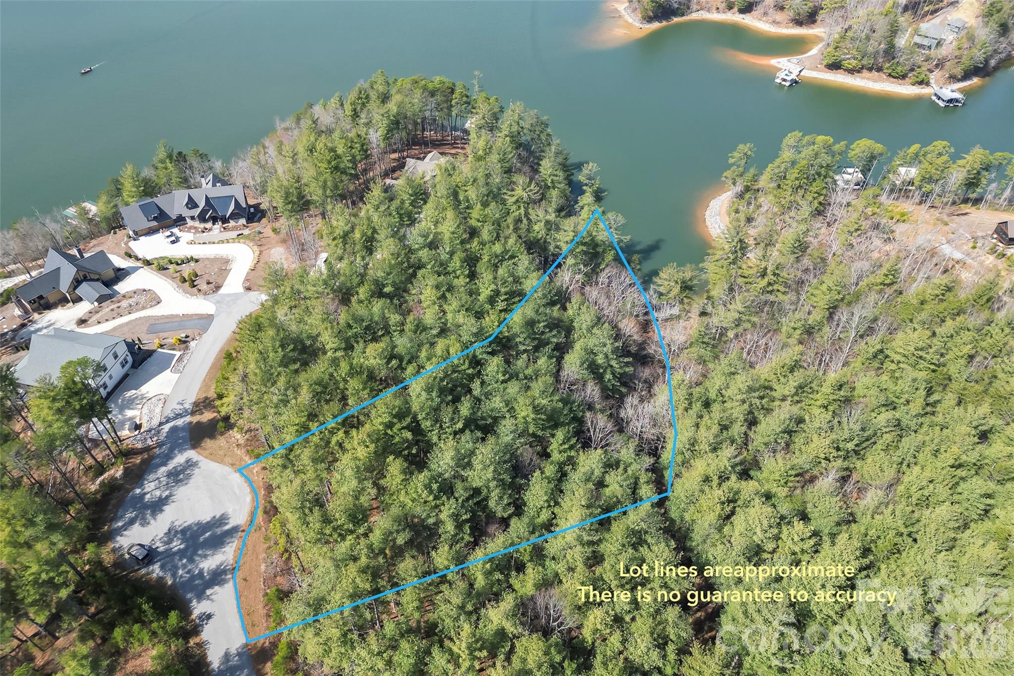 154 West Point Drive Nebo, NC 28761 - Photo 11 of 21 an aerial view of a house with a yard