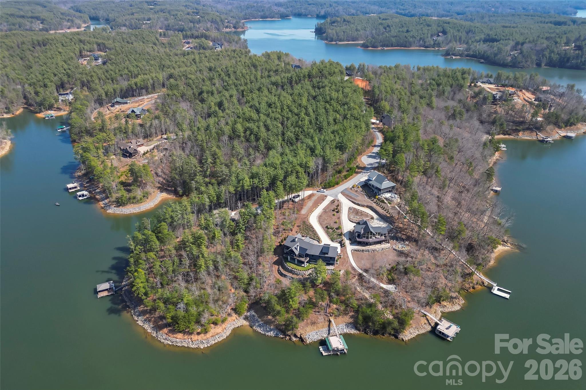 154 West Point Drive Nebo, NC 28761 - Photo 7 of 21 an aerial view of a house with a yard