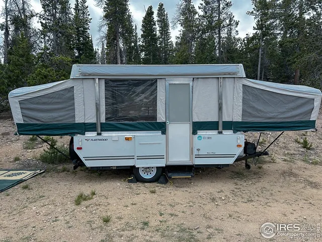 a view of backyard with cabin