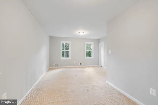 a view of an empty room