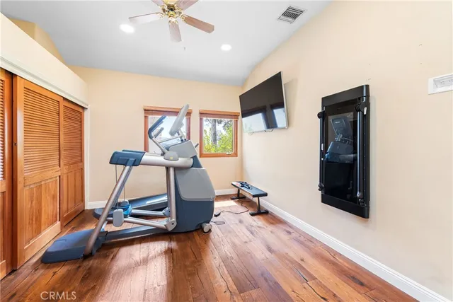 a view of a yard with swimming pool