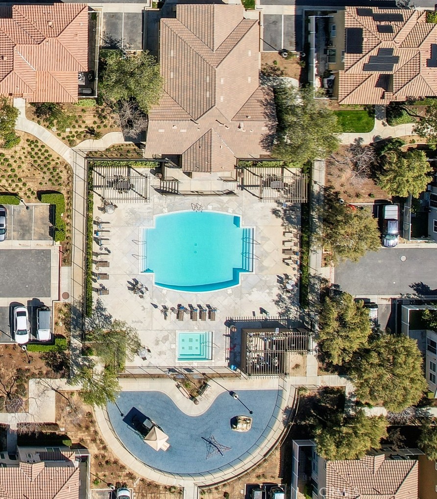 33971 Lily Road Yucaipa, CA 92399 - Photo 26 of 29 an aerial view of a house with swimming pool and patio