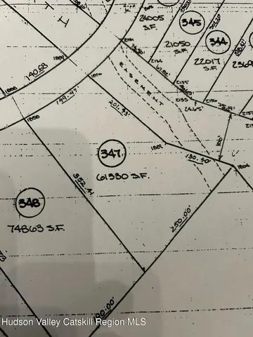 a view of a yard with trees in the background