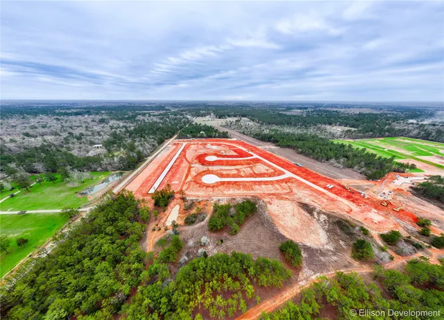 a view of a garden with an ocean view
