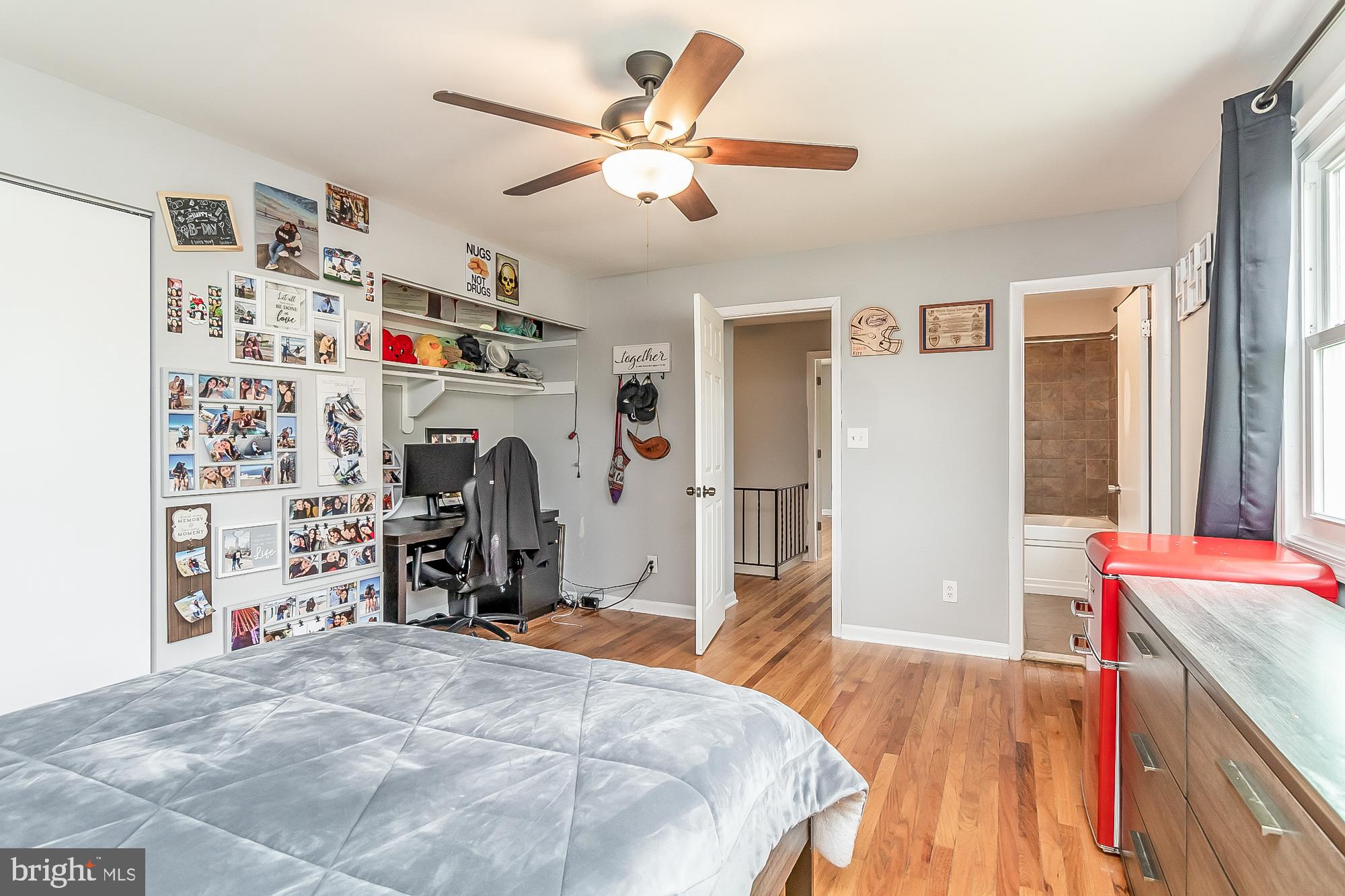 1522 National Rosedale, MD 21237 - Photo 31 of 41 Primary suite with renovated bath, wood floors