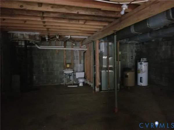 a view of water heater room
