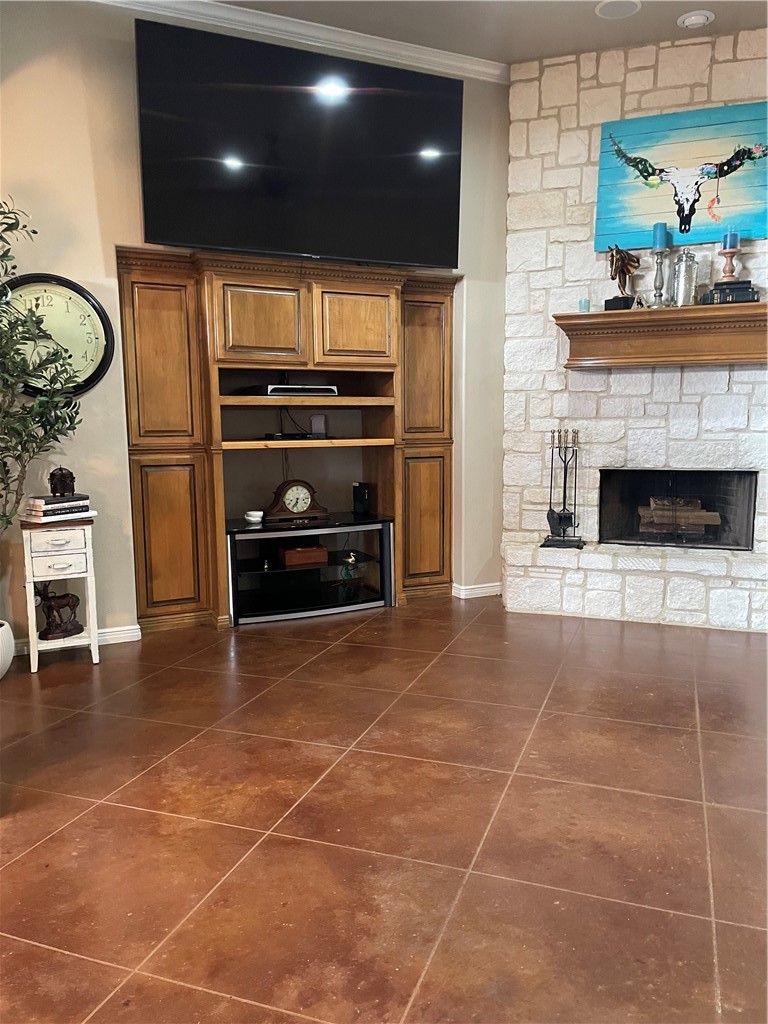 5937 Hidden Valley Loop Sandia, TX 78383 - Photo 10 of 28 Living room with wood burning fireplace