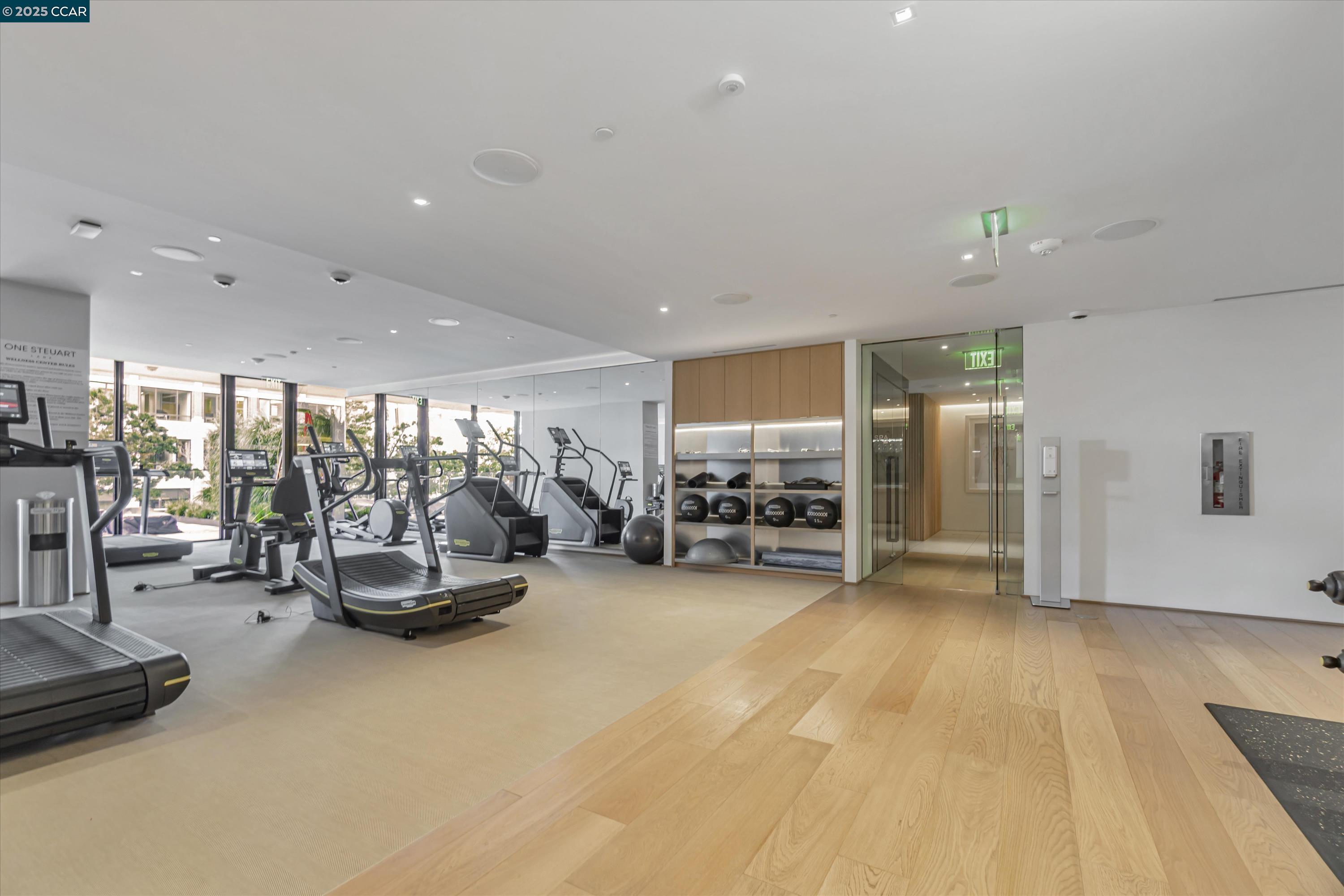 1 Steuart Street, Unit 1103 San Francisco, CA 94105 - Photo 24 of 31 a view of a room with gym equipment