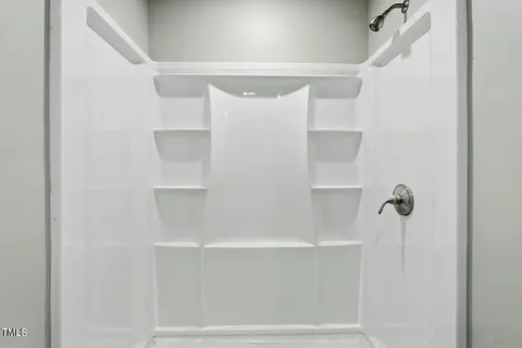 a close up of a shower