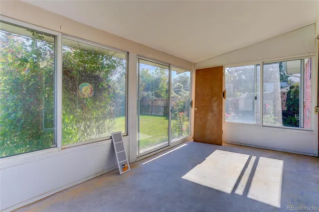 a view of a room with window
