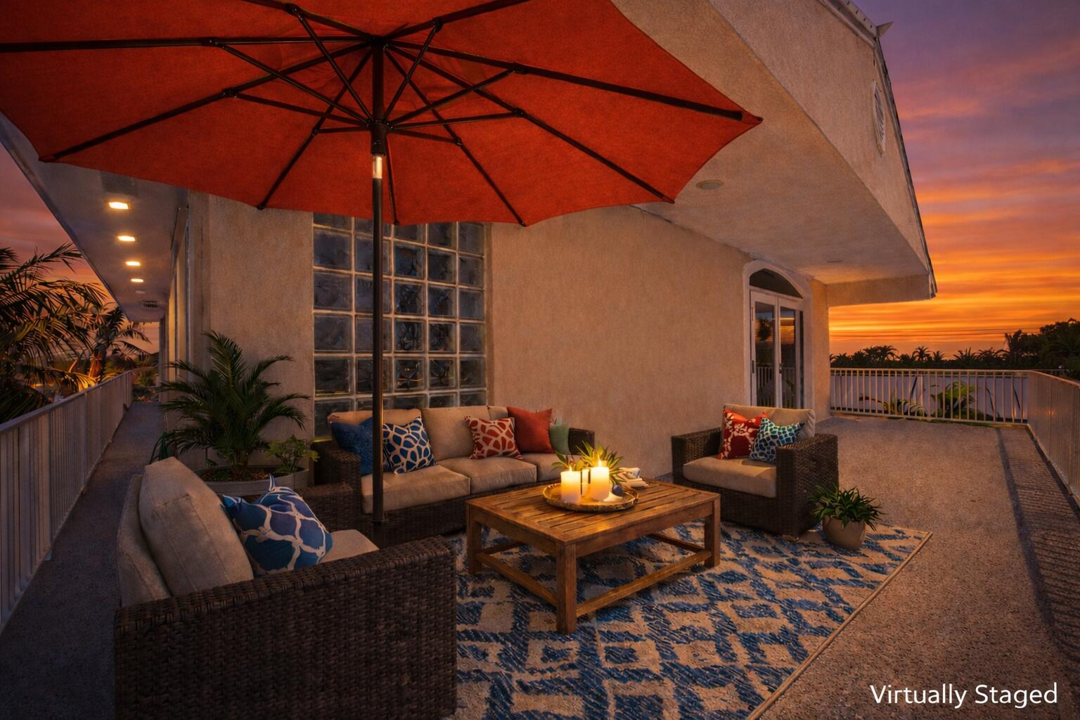 247 Apache Street Tavernier, FL 33070 - Photo 42 of 94 Primary Suite Deck Staged at Twilight