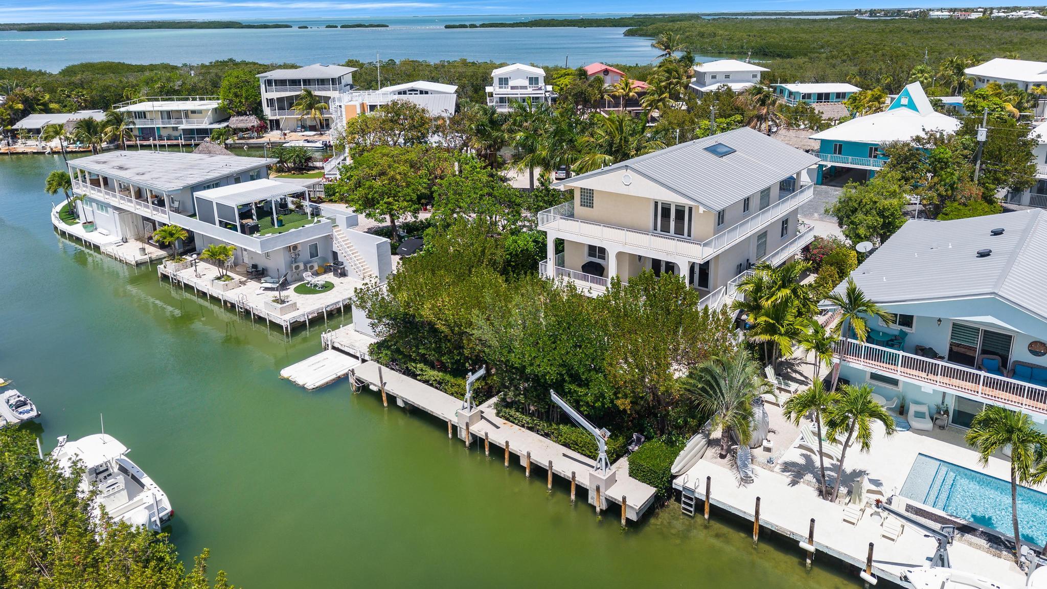 247 Apache Street Tavernier, FL 33070 - Photo 82 of 94 Canal Aerial View