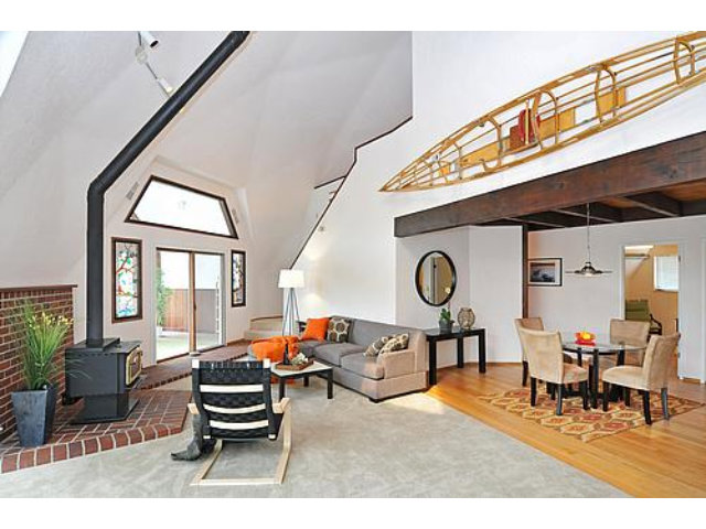 3895 Page Mill Road Los Altos, CA 94022 - Photo 9 of 15 a living room with furniture a rug and a floor to ceiling window