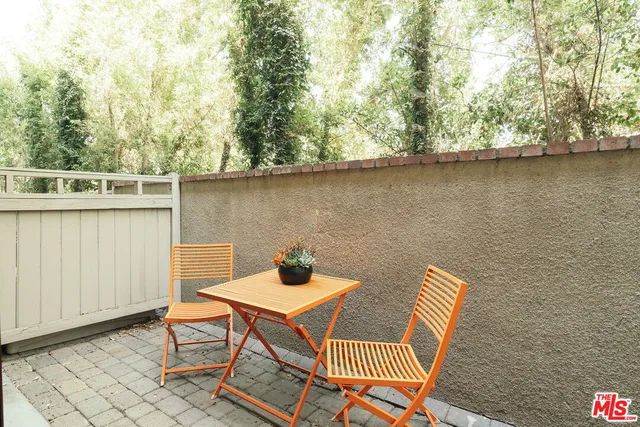 a view of outdoor space with seating area