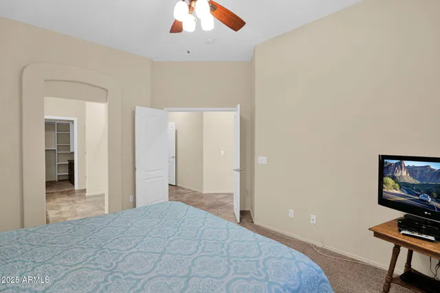 a bathroom with a double vanity sink and mirror