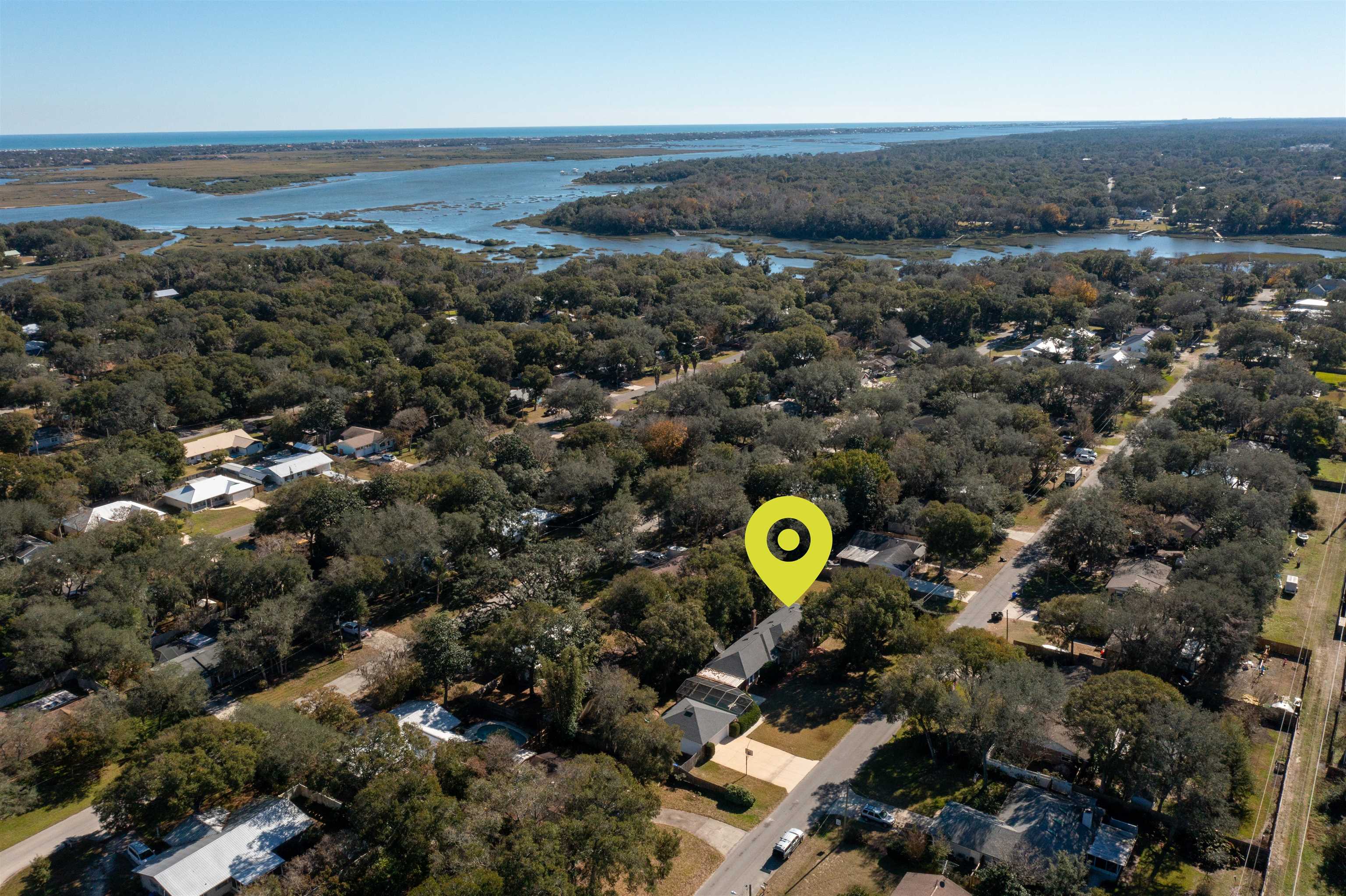 515 Gentian Road St. Augustine, FL 32086 - Photo 1 of 49 an aerial view of a swimming pool and mountain