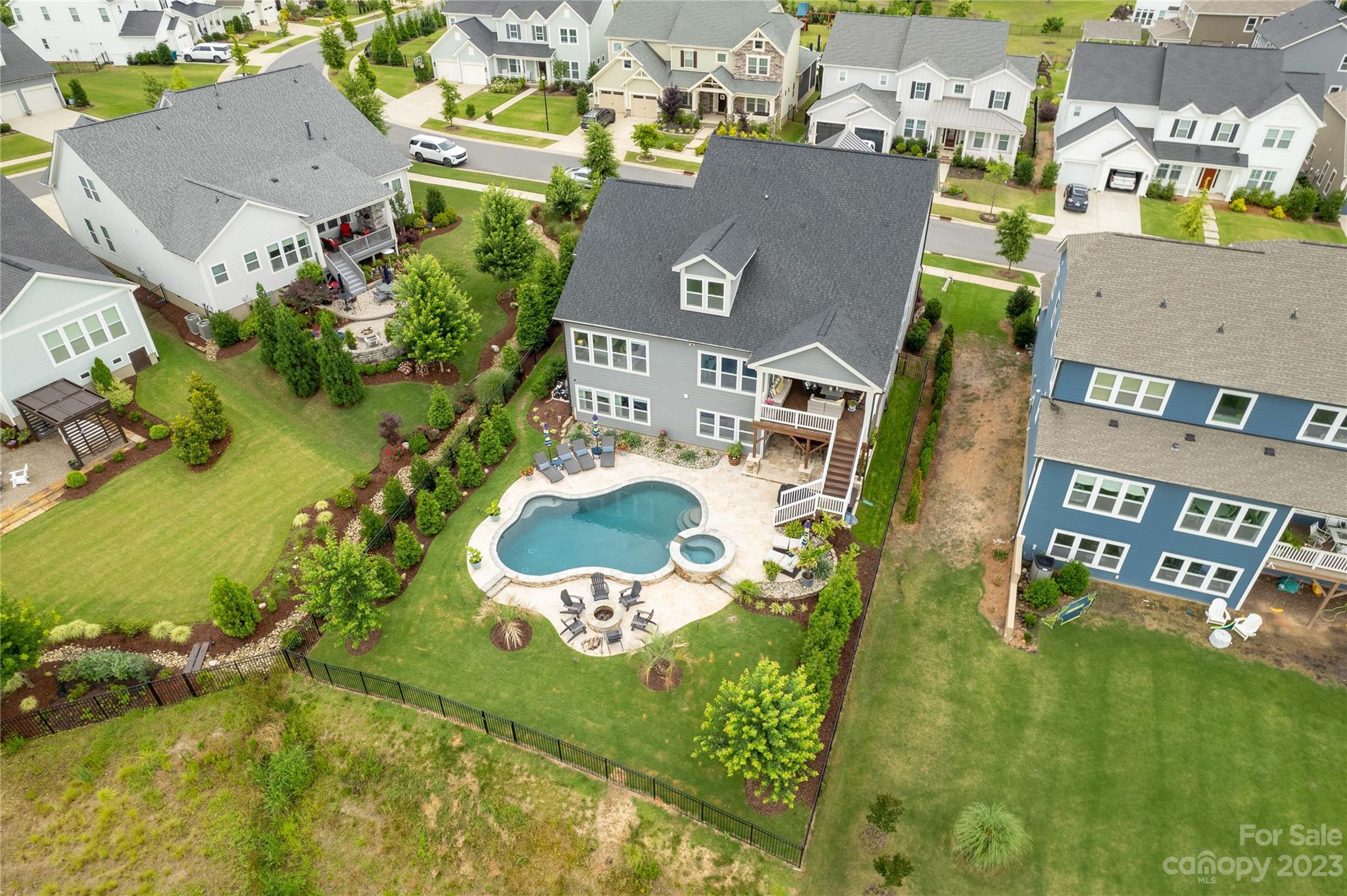 844 Bee Balm Trail Fort Mill, SC 29708 - Photo 3 of 48 an aerial view of residential houses with outdoor space and street view