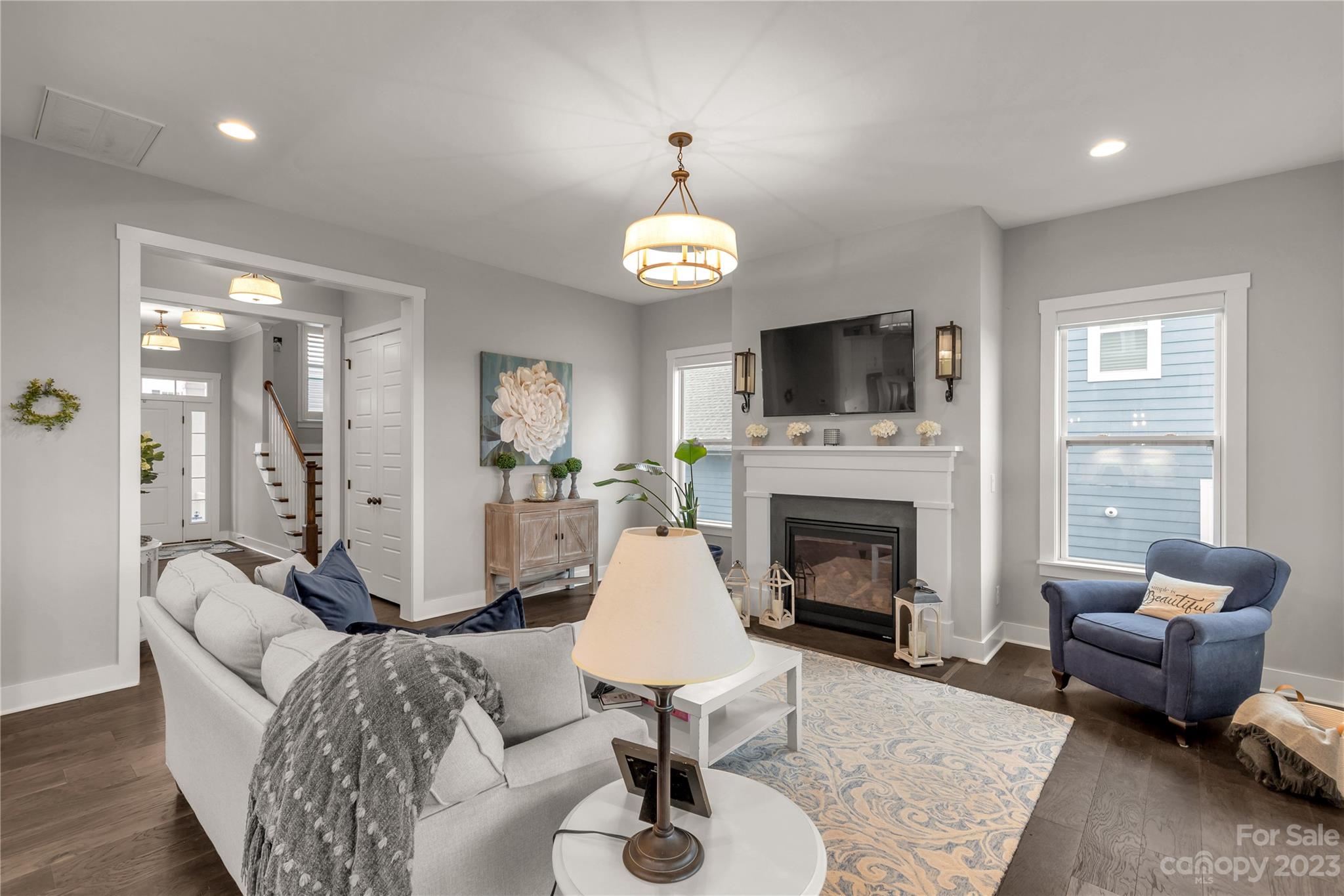 844 Bee Balm Trail Fort Mill, SC 29708 - Photo 10 of 48 a living room with furniture fireplace and window
