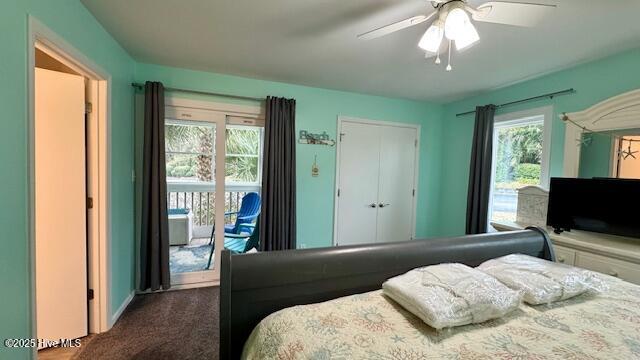 9201 Coast Guard Road, Unit E101 Emerald Isle, NC 28594 - Photo 34 of 50 primary bedroom to screened porch