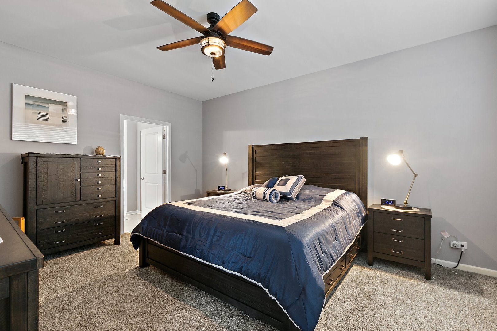 1979 Southern Circle, Unit 1979 Pingree Grove, IL 60140 - Photo 14 of 22 a bedroom with a bed and wooden floor