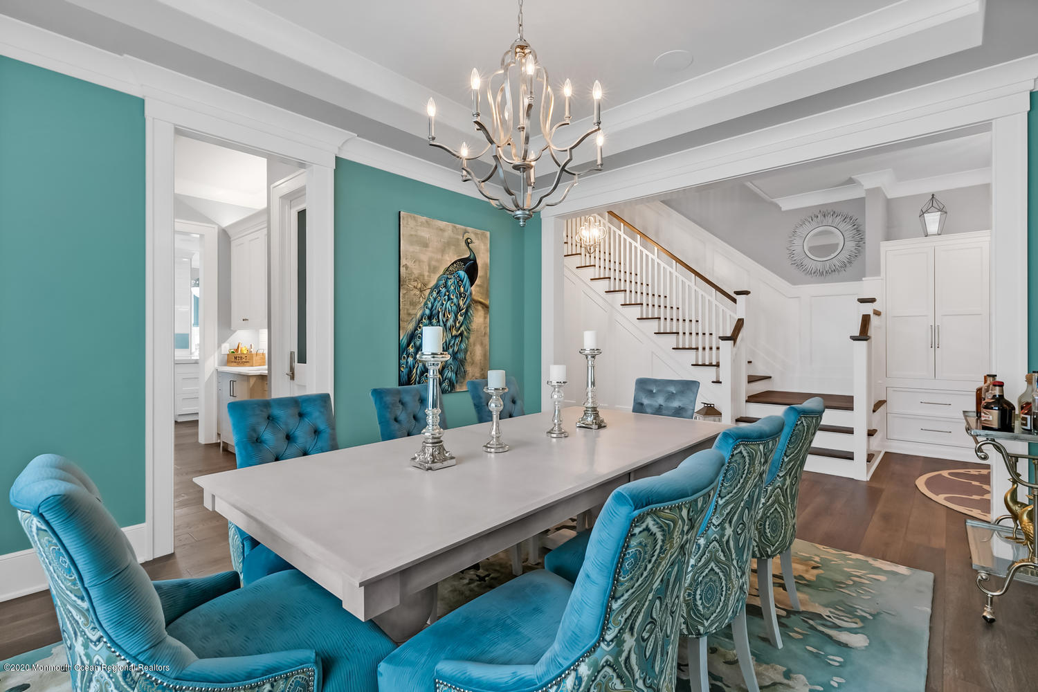 1008 Forrest Road Brielle, NJ 08730 - Photo 9 of 81 a view of a dining room with furniture and a chandelier